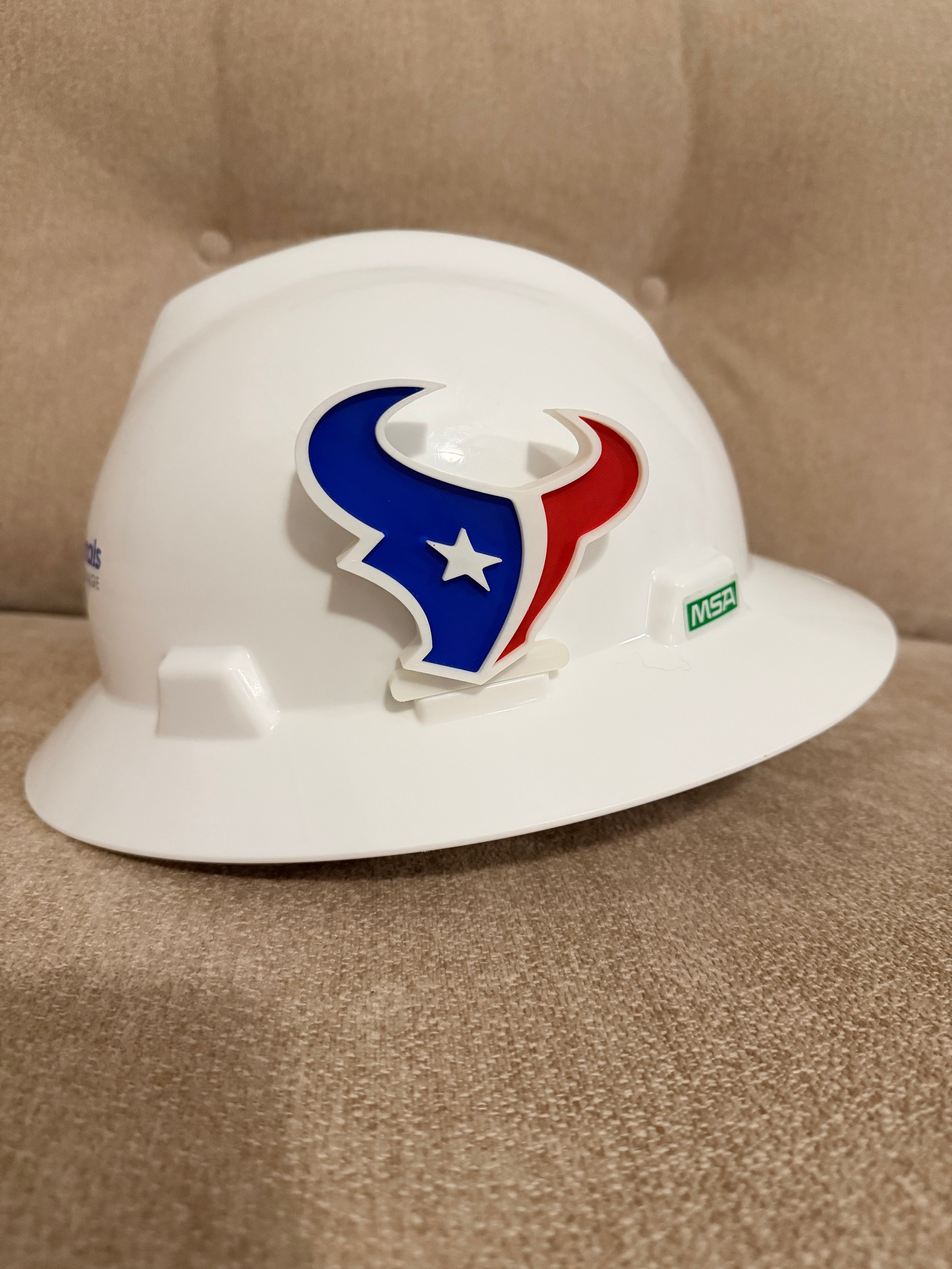 Houston Texans hard hat clip