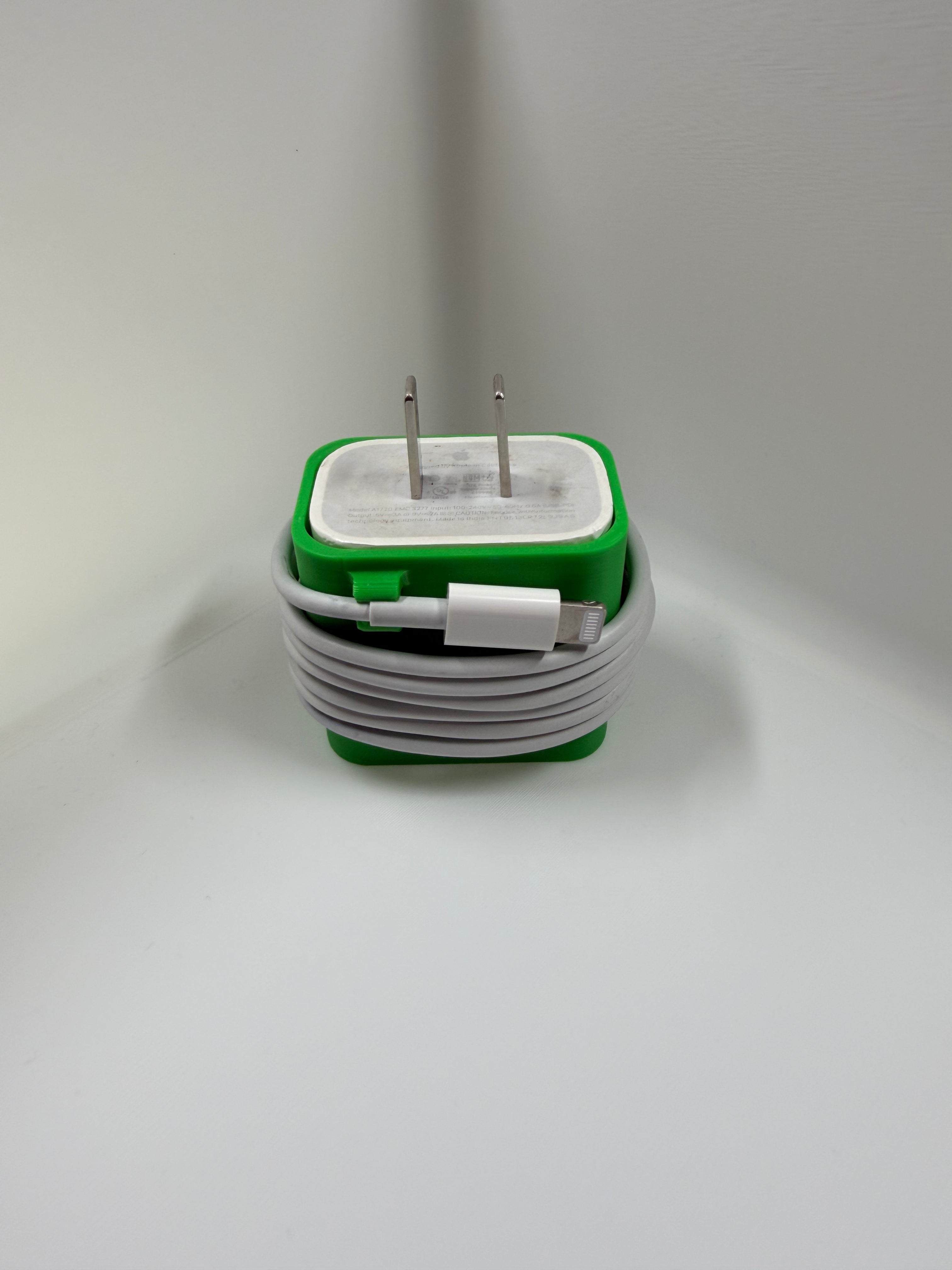 iPhone cube case and cord organizer