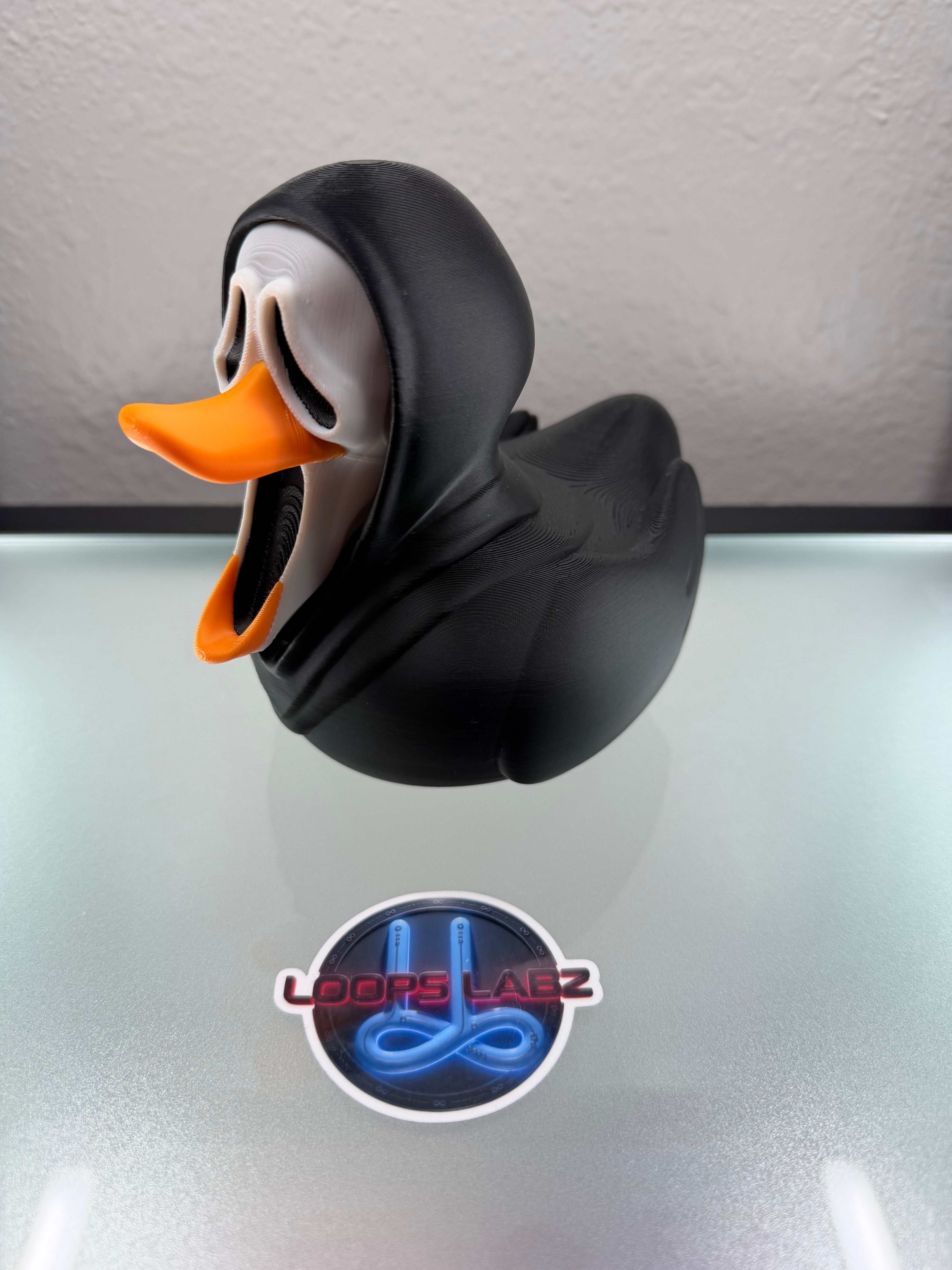 Ghost Face rubber duck (3-D printed)
