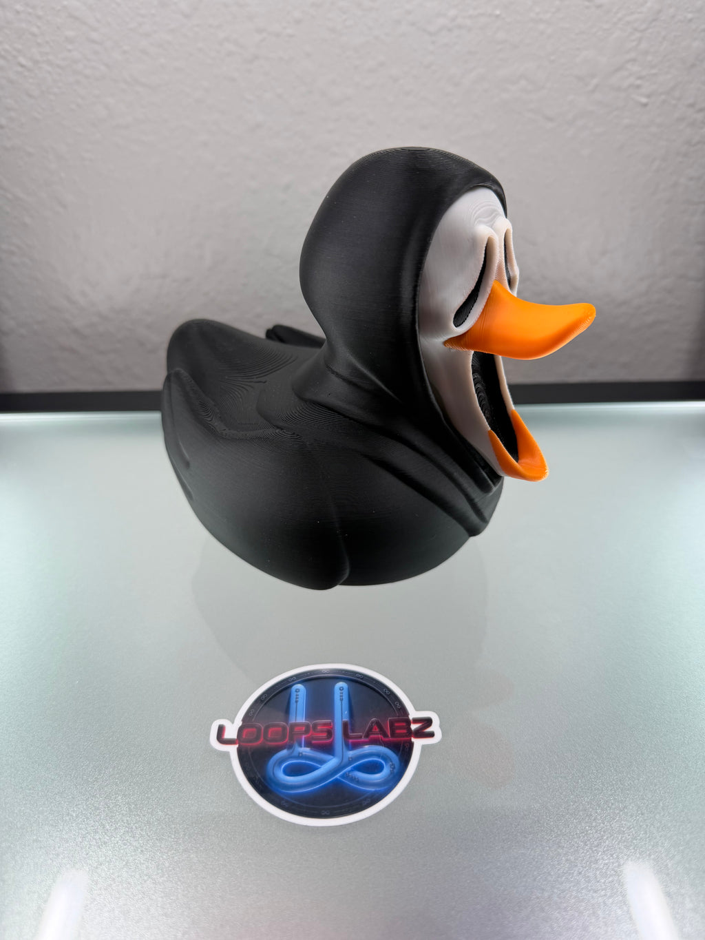 Ghost Face rubber duck (3-D printed)